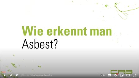 Screenshot FAQ Video esplicativo sulla spedizione dei campioni per l'analisi dell'amianto | © CRB Analyse Service GmbH