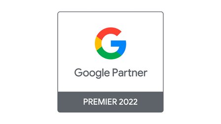 Logo Google Premium Partner: alla nostra agenzia Blackbit è stato assegnato il badge "Google Premium Partner". | © Google Ireland Limited