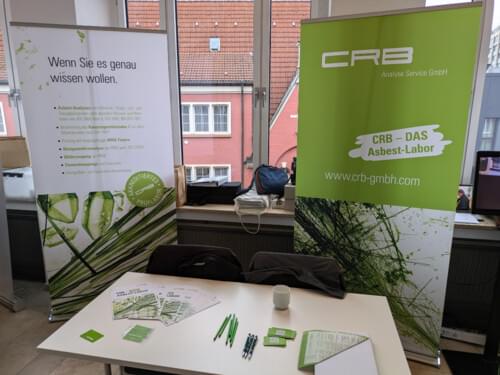 Stand informativo del CRB al Forum sull'amianto 2024